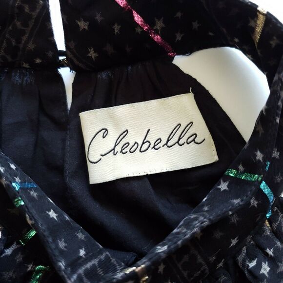 CLEOBELLA Nash high neck flared leg sleeveless retro disco jumpsuit stardust XS - Picture 8 of 9